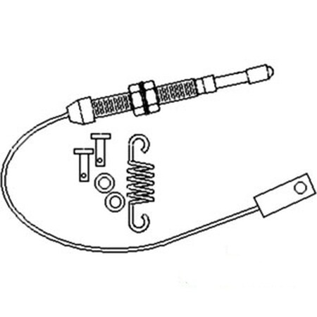 Throttle Cable 1658 Length Fits Massey Ferguson 396 398 399